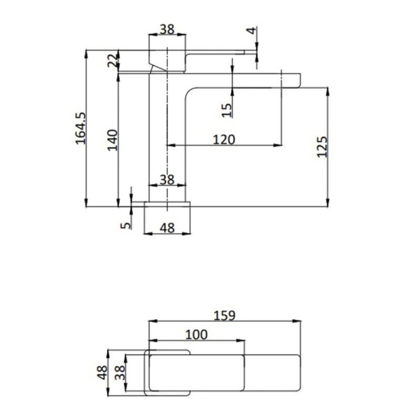 Смеситель для раковины Aquame Savona AQM6810MB